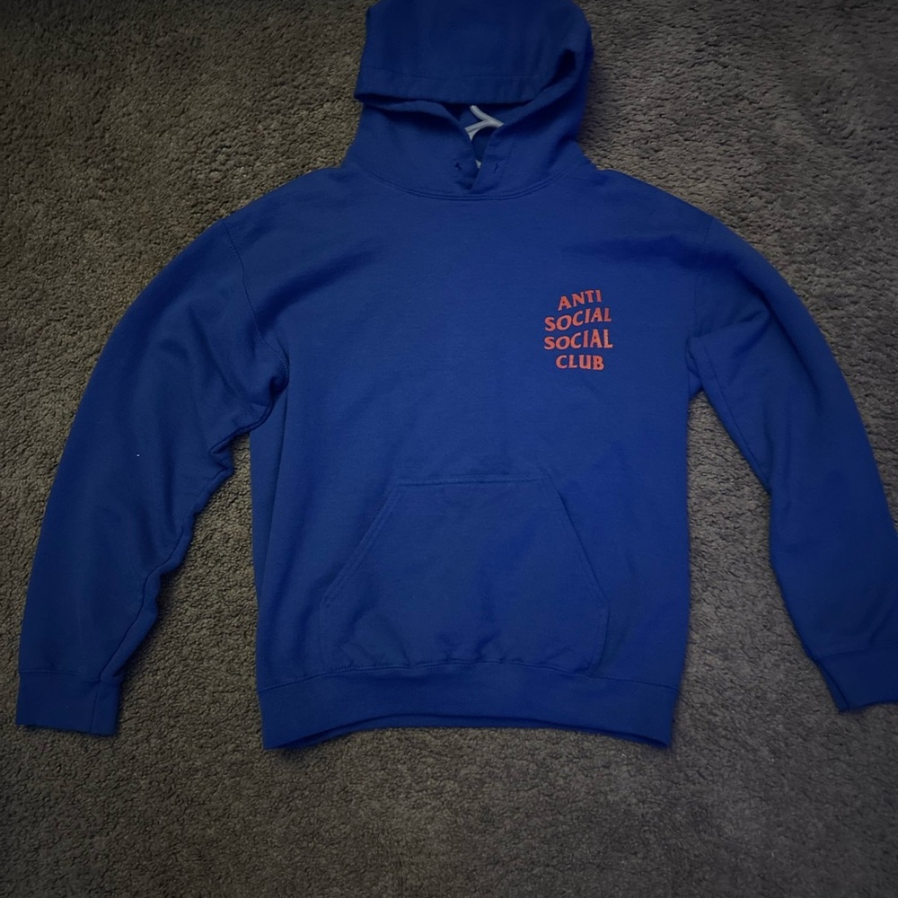 Blue Anti Social Social Club Hoodie